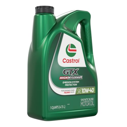 Castrol GTX High Mileage 10W-40 Synthetic Blend Motor Oil – 5 Quarts - Image 4