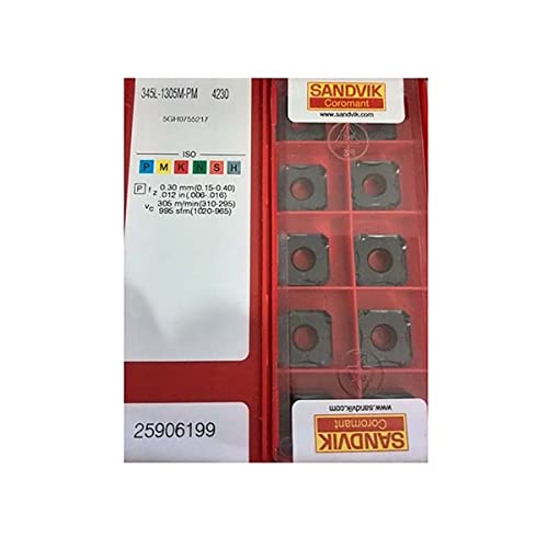 Sandvik Coromant 100 % original 345R 1305M PM 4230 345R-1305M-PM 4230 Outil de fraisage en carbure de tungstène Cover