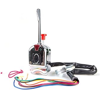 Amazon Com 12v Universal Street Hot Rod Chrome Turn Signal Switch For Ford Gm Buick Heavy Duty Vintage Car Truck Street Rod Dune Buggy Sand Rail Automotive