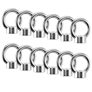 Lectorias DEL021 Augenbolzen M6 Edelstahl 12 Stück