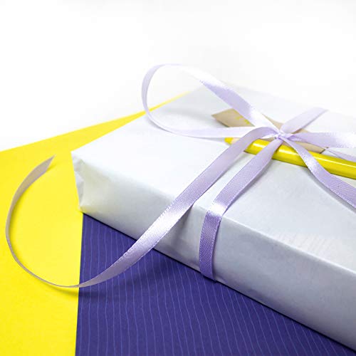 Image of Light Purple Ribbon 1 /4 Inches 36 Yards Satin Roll Perfect for Easter Scrapbooking, Art, Wedding, Wreath, Baby Shower, Packing Birthday, Hair Accessories Scrapbooking DIY Lavender
