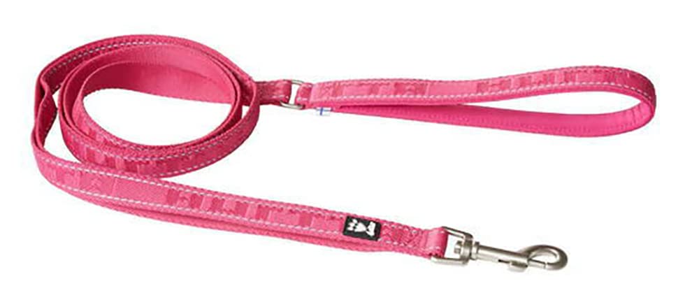 Hurtta Casual Reflective Dog Lead ECO 100% Recycled Polyester, Tear Resistance Tested (180 x 20 mm, Ruby)