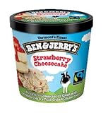 Ben & Jerry's 4 oz Mini Cup Ice Cream Pack of 12 (Strawberry Cheesecake)