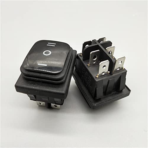 Interrupteur à Bascule KCD4 20A 250VAC Commutateur Inverseur DPDT 6 Broches