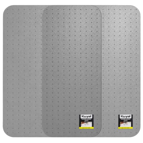 Image of Kuyal Office Chair Mat for Carpet, Set of 2, Heavy Duty Computer Chair Mat