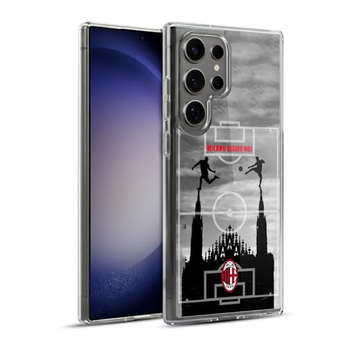 Funda Samsung S23 Ultra AC Milan antiarañazos silicona gel flexible