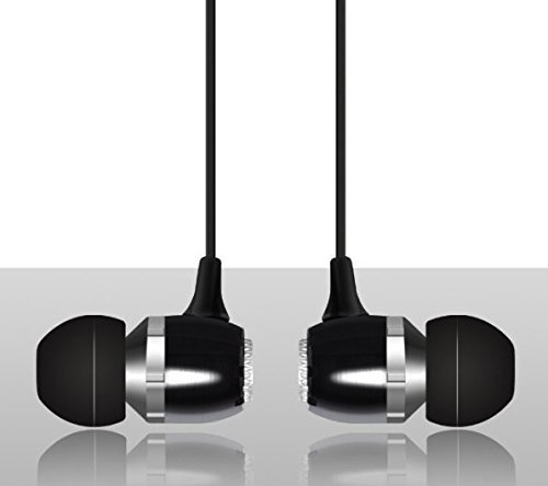 Base Enchance Earphone with mic, QVOIT Ergonomic Noise Isolating Bass Enhanced + Bass Boosted Stereo Surround Sound Audio Earbuds