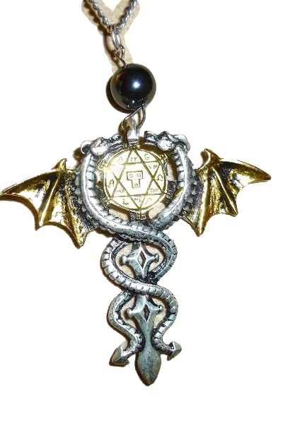 Pendentif dragon sacré hématite pour sublimer votre style alternatif chic