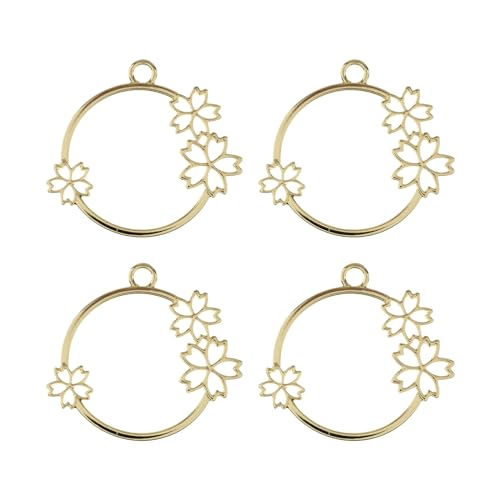 Pendentifs fleurs cercle doré : créez enfin des bijoux qui vous ressemblent
