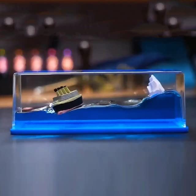 Sablier décoration Titanic liquide anti-stress pour soulager la fatigue mentale