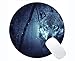 Produktbild Runde Gaming Mouse Pad, Blaue Augen Schneefall Fantasy Forest Wolf Mauspads für Computer Laptop 230 x 230 mm