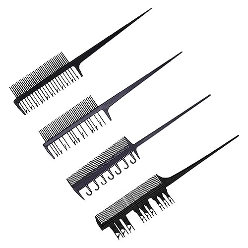 Set Pettinatura 4 Pettini Professionali Pettine A Coda Pettine Per Mèches Strumenti Per Colorazione