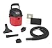 Shop-Vac 2021000 Micro Wet/Dry Vac Portable Compact Micro Vacuum with Collapsible Handle Wall Bracket & Multifunction Accessories Uses Type A Filter Bag & Type MM Foam Sleeve, Red/Black