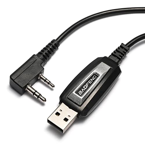 BAOFENG USB Programming Cable Two-Way Portable.for UV-5R 5RPlus BF-888S BF-888S EX 5RX3 3RPlus H777 BF-F8HP 5RA 5RE with CD-ROM and Operating Instructions