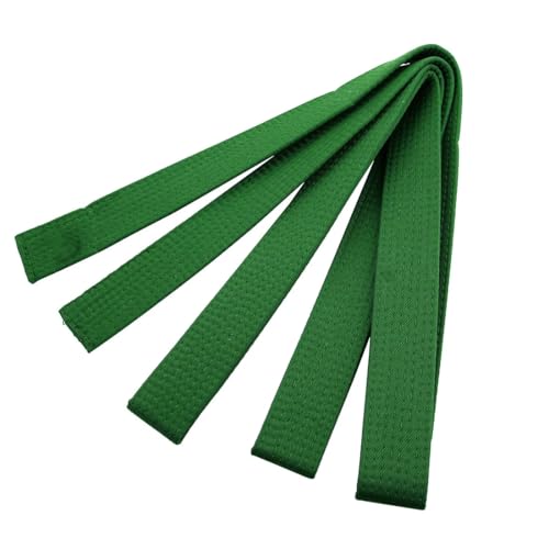 XPEX 260cm Judo gürtel Judo Karate Gürtel Belt Kampfkunst Karate Judo Baumwolle Taekwondo Belts Professioneller Karate Aikido Belt für Kinder Erwachsene Kampfsportgürtel (Grün)