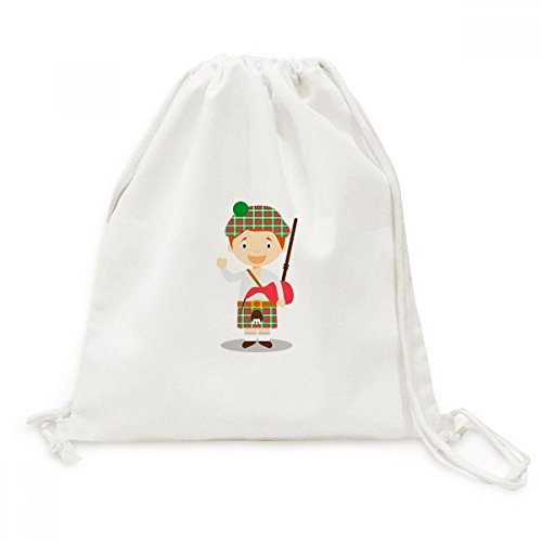 Sac à dos cordon Toile Drawstring Backpack pour voyage et sortie