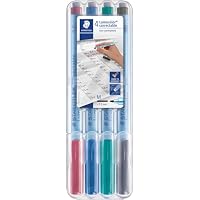 STAEDTLER Lumocolor 305M WP4-1 Folienstift, correct M STAEDTLER Box, 4 Stück