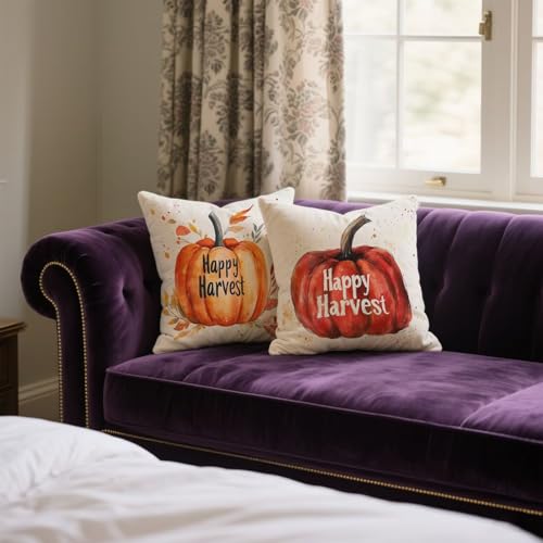Housse de coussin 45x45 imperméable orange et rouge décorative G-202 - 5