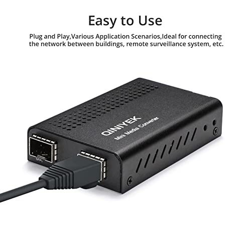 Image of 10 Gigabit Ethernet SFP+ Media Converter - 2 Open SFP+ Slots, Supports 10GB Fiber & Copper, DC 512V, Power Adapter Included