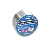 cintas metricas especiales Grosor 0,06 mm Cinta adhesiva de aluminio. Especial para altas temperaturas. (alumio 25 metros)