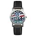 Produktbild Timest - World Trade Center - Damenuhr mit Lederarmband schwarz Rund Analog Quarz SA3007CC