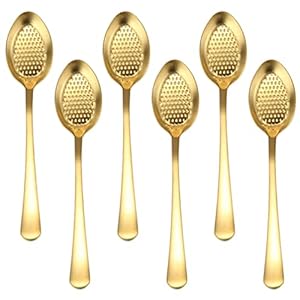 HEMOTON Roestvrijstalen Schep 6- Stks Koffie Lepels Aardbei Gevormde Dessert Roestvrijstalen Cocktail Roeren Lepels Serveren Diner Voor Thuisrestaurant