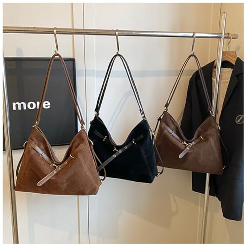 Bolso Tote de gamuza para mujer, convertible mochila miniatura 7