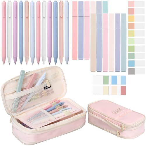 56 PCS Aesthetic School Supplies Cute Stationary Set With Large
