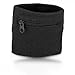 Price comparison product image Alomejor Wrist Wallet Wrist Sweat Pouch for Outdoor Gym Workout (Black)