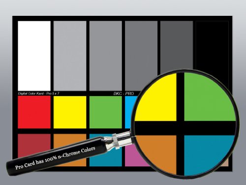 Dgk Color Tools Dkc-Pro 5" X 7" Set Of 2 White Balance And Color Calibration Charts With 12% And 18% Gray - Pro Quality - Includes Frame Stand And User Guide #TOP2