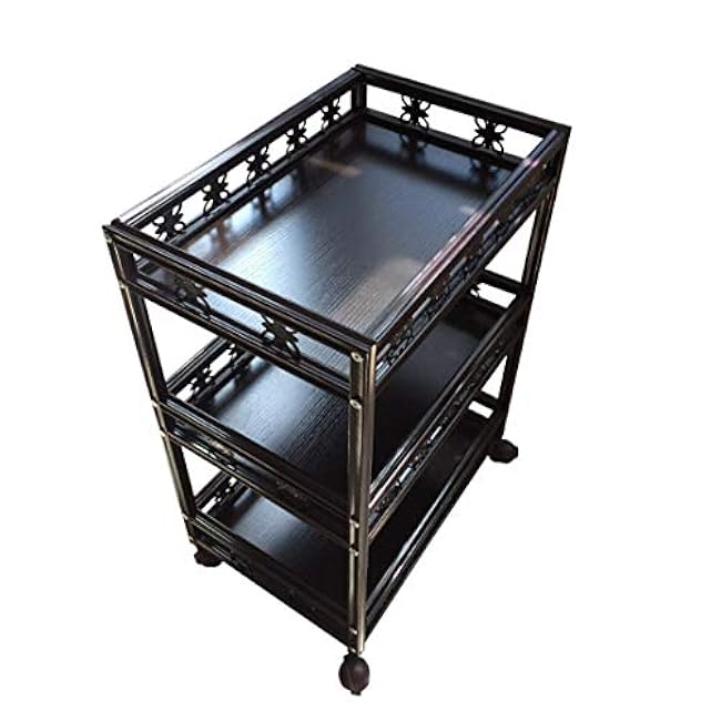 Serving Trolley,Kitchen Trolley Bar Trolley Bar Trolley Storage Trolley Storage Trolley,3-Tier Utility Trolley/Service Trolley-JDV4z6wv