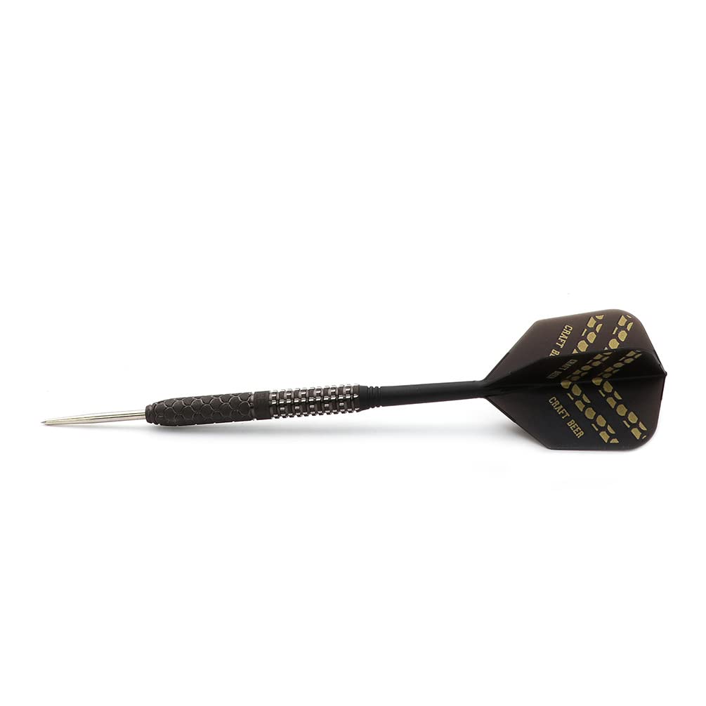 CUESOUL Jeu de fléchettes en tungstène à Pointe en Acier avec Finition à la Peinture à l'huile et ailettes Rost