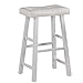 Set of 2, Electrik Series Bar Chair - Seat 30"H - in White with Faux Leather