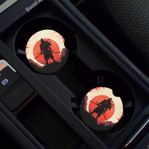 2 portavasos para carros de cerámica antideslizante miniatura 6