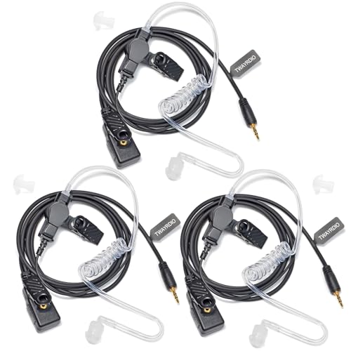 Oreillettes talkie-walkie Cobra 1 broche TWAYRDIO Lot de 3 tubes acoustiques cachés