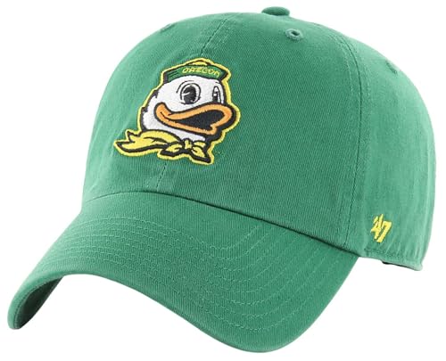 47 NCAA Unisex-Adult Clean Up Adjustable Hat Cap One Size (US, Alpha, One Size, Oregon Ducks - Green)