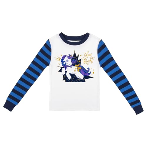 Bioworld My Little Pony Retro Shine Bright Youth Long Sleeve Shirt & Striped Sleep Pajama Pants Set2