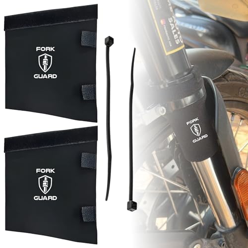 Image of OBEROI'S Traders Universal Bike Front Shocker Fork Seal Covers | Protect Suspension Forks from Dust, Dirt, Water & Debris | Extend Shocker Life & Ensure Smooth Performance for All Motorcycles
