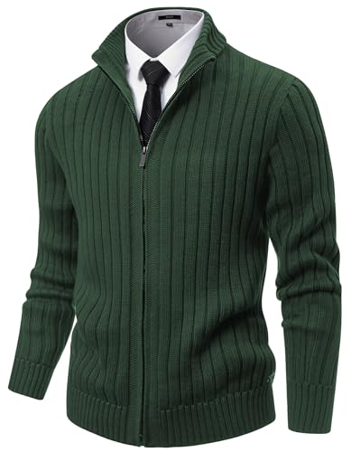 NITAGUT Men's Full Zip Cardigan Sweater for Winter