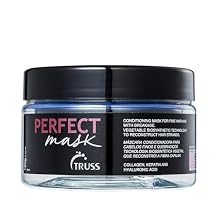 TRUSS Perfect Hair Mask with Collagen, Keratin & Hyaluronic Acid - Deep Conditioning Hair Treatment - Intense Moisture & Hydration - Repairs Fine, Thinning, Brittle, Dry Damaged Hair