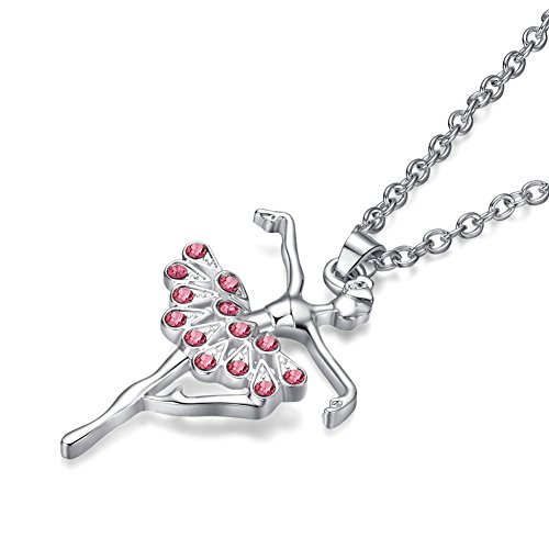 eloi Little Girl Necklace Dancer Ballet Recital Gift Ballerina Dance Necklaces Teen Girls Jewelry 16 inches2