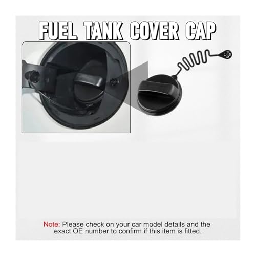 Bouchon de réservoir essence diesel 7S619030CB pour Ford Fiesta Focus C-MAX - 4
