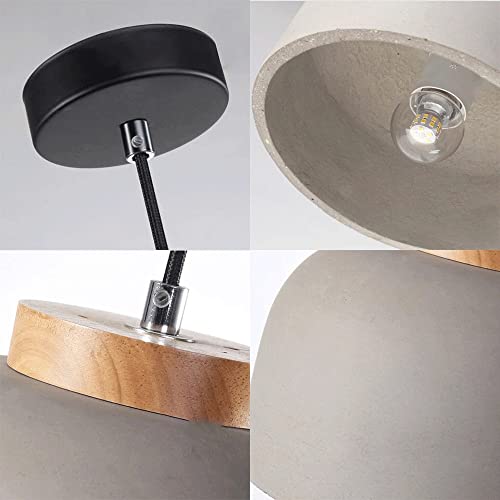 Luces de la isla de cemento y hormigón con diseño sofisticado para techos 8