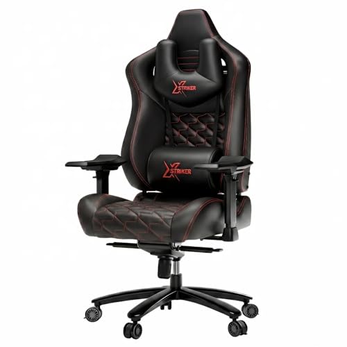 Blisswood Premium Gaming Chair for Adults – Ergonomic Reclining Gamer Chair with 5D Armrests, Cool Gel Memory Foam Seat, Frog Mechanism, Extended Backrest, Heavy Duty Metal Base (Black)