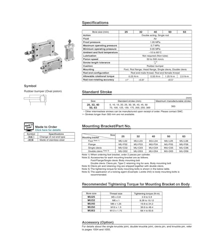 Piston ovale MDUB25-20 cylindre compact de haute précision industrielle - 4