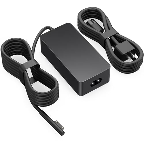 102W Surface Book 2 Charger, for Microsoft Surface Laptop Studio, Surface Laptop 3 4 5, Windows Surface Pro/Go, Fast Charge 9.19Ft Super Long Cable with Magnetic Plug & LED