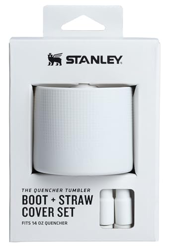 Image of Stanley Quencher Boot and Straw Cover Cap | Anti-Slip Silicone Protector for Tumbler with Handle | Accessory Set for Stainless Steel Drinking Cup | BPA-Free
