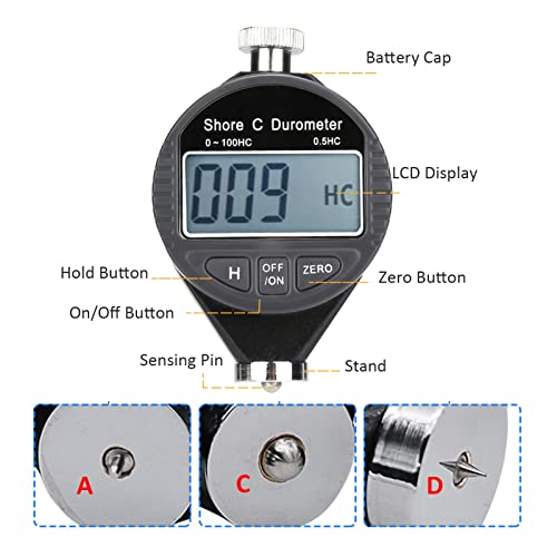 Duromètre 100HD Shore C digital pour éviter les défauts de pneu - 4