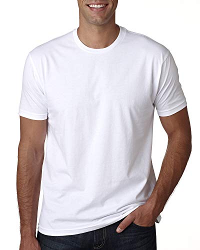 Next Level Mens Cotton Crew - White - L - (Style # 3600 - Original Label)