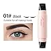 Erinde Winged Eyeliner Stamp Pen, Dual Head Rotating Eyeliner Stamp Pencil for Perfect Wings, Quick-Dry, Long-Lasting, Waterproof Smudge-Proof Cat Eye Stamp Liquid Eye Liner Tool for Beginners, Black